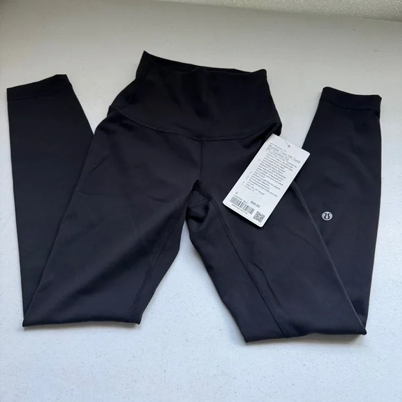 Lululemon Wunder Train HR Tight 25" Contour Fit Legging Womens Size 0 Black Yoga - Picture 2 of 10